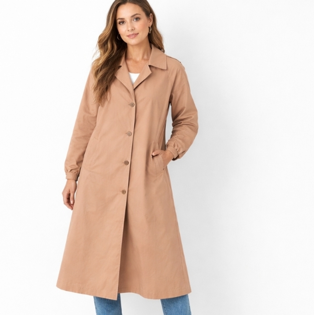 Utex | Euro Vintage Timeless Soft Carmel Trench